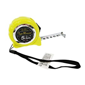 Greattool Measure with Lock, JIS 0.7 inch (19 mm) Width x Length 22.1 ft (5.5 m)