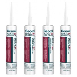 Geocel GC28928 GC28128; ProFlex RV Flexible Sealant Crystal Clear 10oz, Set Of 4
