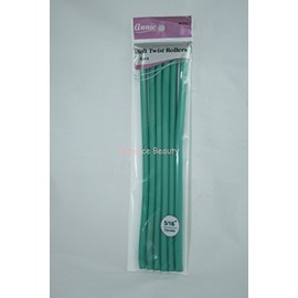 Annie 01211 Soft Twist Rollers, Green, 6 Count
