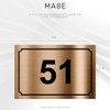 PVC House Number Sign, House Number, Engraved Plate to Customize,