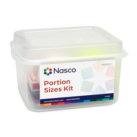 Nasco WA20511 Food Portion Size Set, Nutrional Food Size Reference Kit, Educational and Teaching Use, Nutritionists, Educators, & Individuals