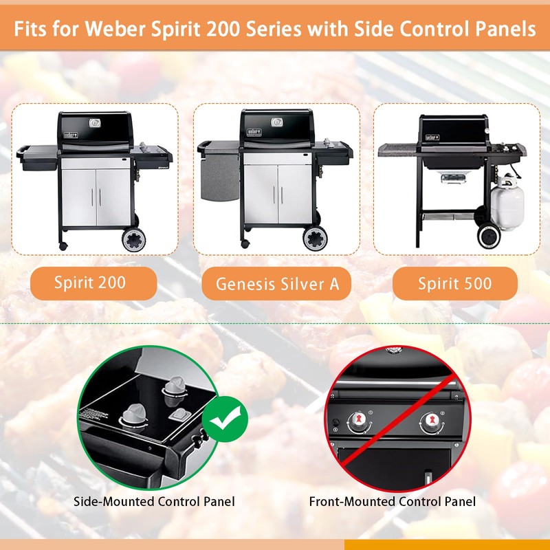 Zemibi 21.5" Flavorizer Bars Replacement for Weber 7534, Weber Spirit