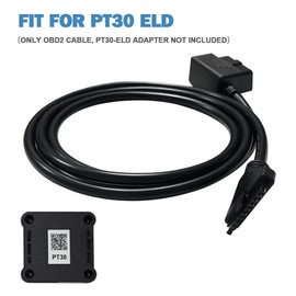 OBD2 Adapter Cable 16 Pin to 10 Pin Cable for PT30 ELD Logging Device Logbook Compliant for ECM w and DOT Work with Most Commercial Trucks ELD Trucking Device