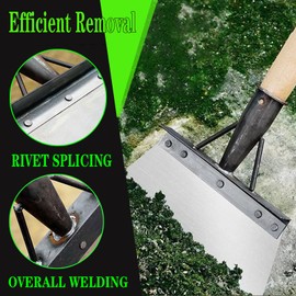 Multifunctional Cleaning Shovel,Multi-Functional Outdoor Garden Cleaning Shovel,Stainless Steel Cleaning Shovel Flat Shovel,Garden Scraper for Weeds and Moss,Farm Weeding Remover Tool (27CM)