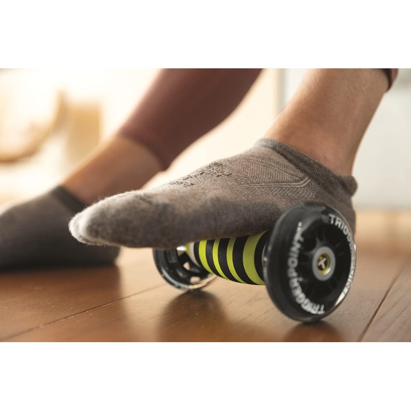 TRIGGERPOINT 22105 Nano LTE Multi Massage Roller, Black/Lime (Myofascial Release)