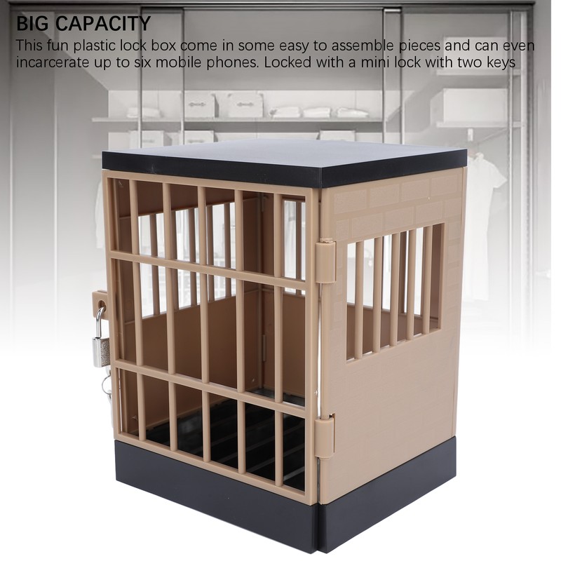 Cell Phone Lock Box with Key Lockable Mobile Phone Storage