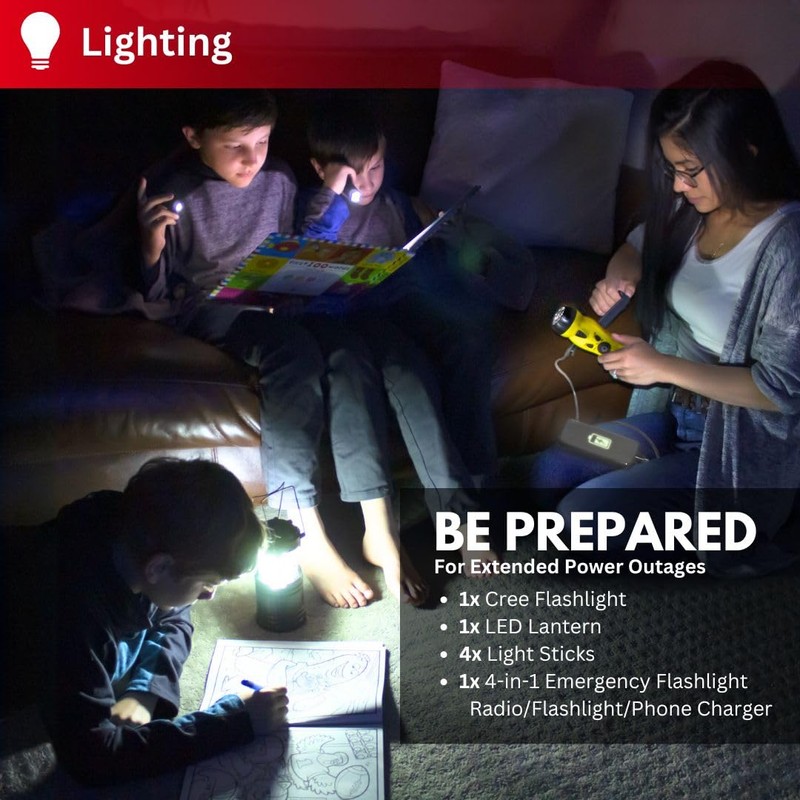 2 Person Hurricane Survival Kit | Disaster Preparedness Kit Packed