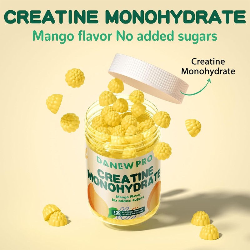 NSF Certified Creatine Gummy 5g - Creatine Monohydrate Gummies for