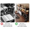 Desk Shelf, 2-Tier Desktop Organizer, 53.1" L,Desk Hutch Storage Rack