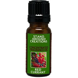 Concentrated Fragrance Oil - Red Currant - A Punchy Note of Tart red Currant Blended w/Green and Floral Notes of Jasmine, and Geranium.Infused w/Essential Oils. (.33 fl.oz.)