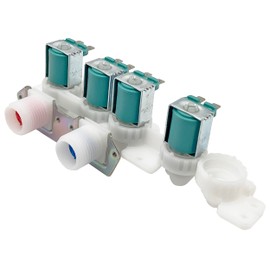 Washer Water Inlet Valve 5304511334 Fit for Frigidaire FFTW4120S FFTW4120SW FFTW4120SW0 FFTW4120SW1, Replace 5304536938 33090115 5304536496 5304526580
