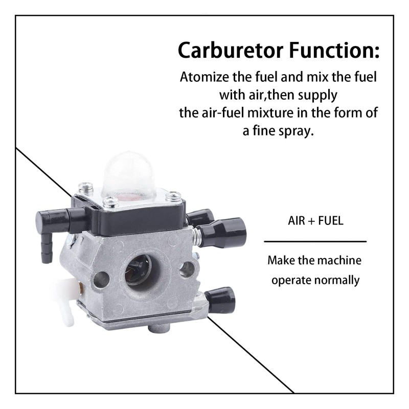 FS55R Carburetor for STIHL FS/HS/HL/FC/KM Series - Compatible with FS55R