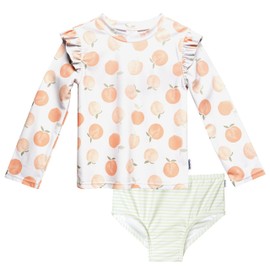 Gerber Baby Girl's Rashguard Set, Peaches, 18 Months