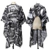 Hairdressing Gown Barbers Cape, 2 Pcs Salon Barbers Hairdresser Hair