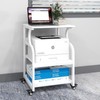 Natwind Large Printer Stand,Printer Table with Adjustable Storage Shelf,3 Tier