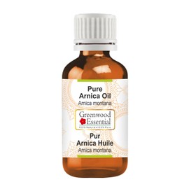 Greenwood Essential Pure Arnica Oil (Arnica Montana) Premium Therapeutic Grade for Hair, Skin & Aromatherapy 30ml (1 oz)