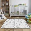 KICPOAY Baby Play Mat Stars Moon Pastel Grey 50 x