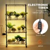 45W Full Spectrum 4 Tier ABS Plant Grow Light Shelf