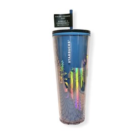 Starbucks 2021 Christmas Holiday Siren Mermaid Blue Plastic Color Change Tumbler 24oz
