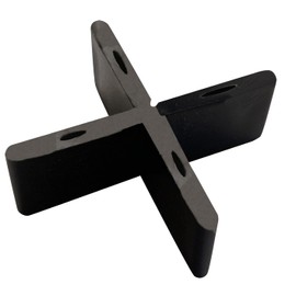 QKLGDETA Black Color 5/8 inch Height Concrete Floor Slab leveling spacer Outdoor Slab laying Spacer Big Joint Spacer 1/8 inch Leave gap Spacer with Breaking Point