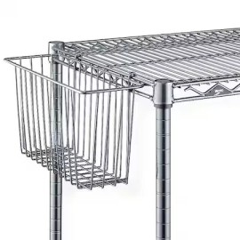 Metro H209c Storage Basket, Steel, Silver, 13-3/8X5x7