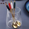 WUBAYI 4pcs Latte Spoon, Stainless Steel Gold Long Handle Spoons