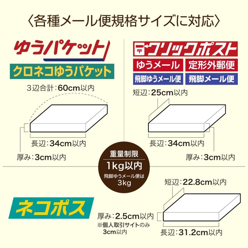 UNIPACK Nekoposu 1.2 inch (3 cm) Compatible Cardboard (50 Sheet