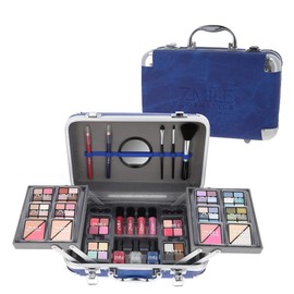ZMILE COSMETICS Traveller Blue Cosmetic Case Vegan Cosmetics with Make-Up - Make-Up Set for On the Go, for Traveling and as a Gift