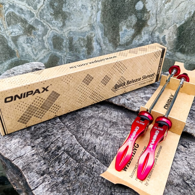ONIPAX MTB Road Bike Quick Release SKEWERS RED/Black (RED)