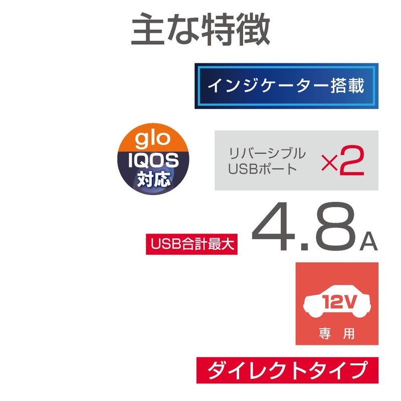 Seikou Sangyo EM-154 Car Charger EXEA Monitor USB Port