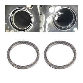 HZEL 2PCS Car Exhaust Gasket, OEM# 65324-83A Graphite Steel Mesh Vehicle Exhaust Washer, Auto Replacement Accessories, Compatible with 1984-later Touring Sportster Dyna Softail