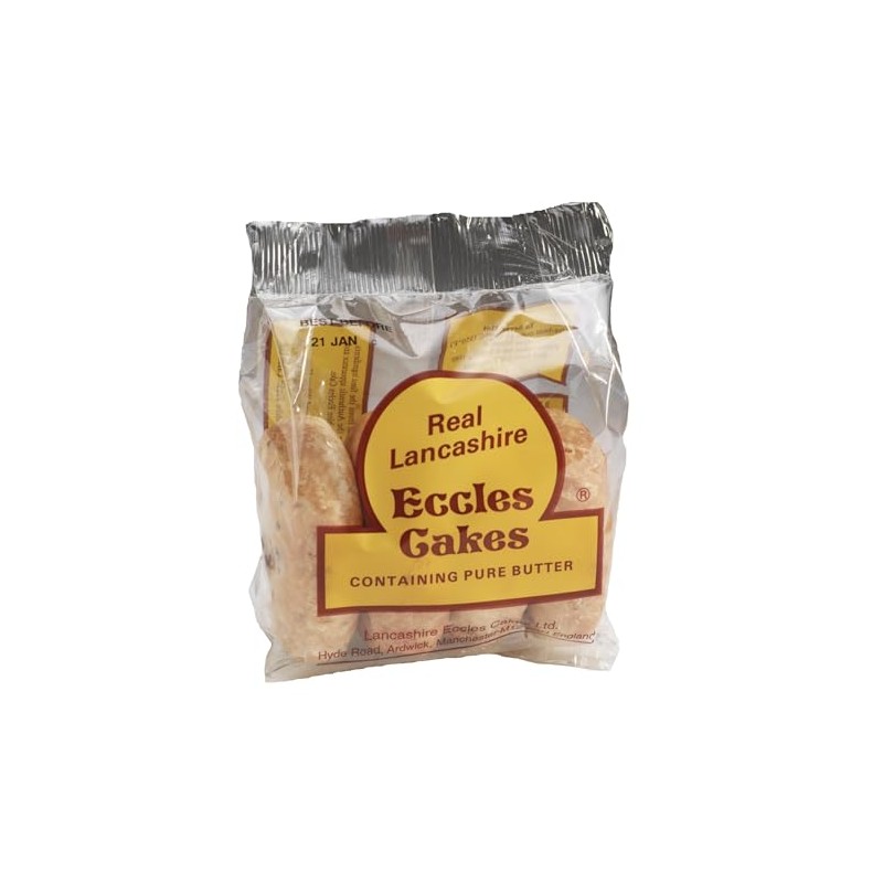 Real Lancashire Eccles Cakes 200g (4 x 4 Packs |