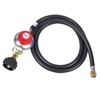 LUIXINFQIZZ 3FT Propane Regulator Adjustable, High Pressure Propane Regulator Hose