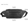 ZZNICK Large Size Genuine Leather Fanny Pack/Waist Bag/Organizer with Adjustable