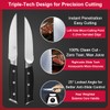 Medium Steak Knives Set of 2, 4.5 Inch High-Carbon Stainless