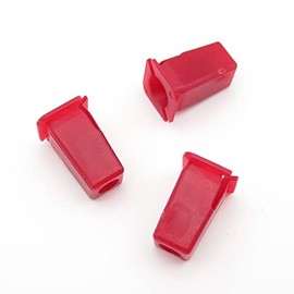 VVO Fasteners- Red Plastic Front Wheel Arch Flare & Trim Moulding Clips for Land Rover Defender, (Pack of 10)