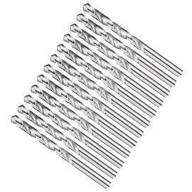 METALLIXITY 7.938mm Drill Bit (5/16") 12Pcs, 4241 High-Speed Steel Straight Shank Uncoated (Bright) 118° for Wood Plastic Iron Copper Aluminum Low Soft Metal