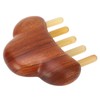 Sandalwood Massaging Comb Lotus Ox Horn Shape Reduce Pressure Wide