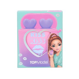 Depesche TOPModel 13143 Beauty and Me Headphones Case with 2 Shimmering Lip Glosses in Pink Shades with Fruity Fragrances Multi-Coloured