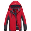 Wantdo Women's Waterproof Mountain Jacket Fleece Outdoor Coat US M