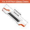 2-in-1 Chainsaw Sharpener，File Diameter 3/16" (4.8mm) Chain Saw Blade Sharpener,Easy