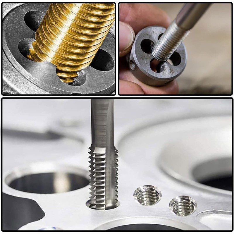 TOP-VIGOR M5 x 0.8mm Metric Left Hand Tap and Die