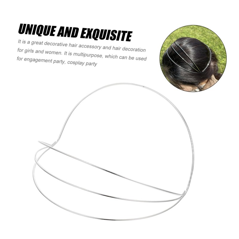 2pcs Four Layer Headband Headband Crown Accessory Crown Diy Frame