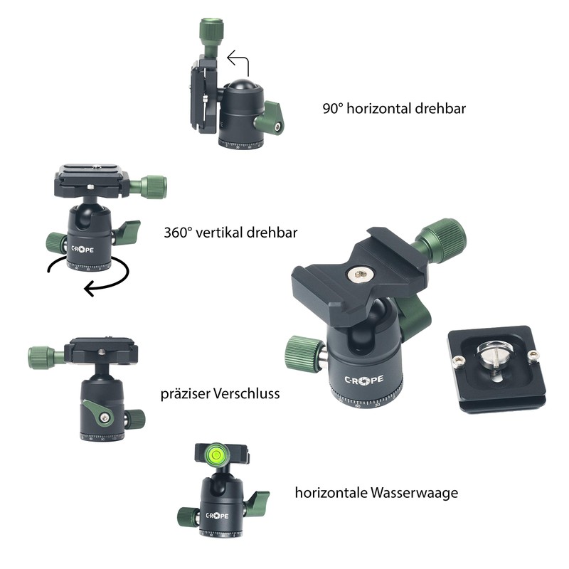 C-Rope Creatorpod Flexible Camera Tripod with 360 Degree Ball Head,