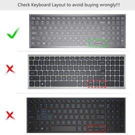 Keyboard Cover for 15.6" Dell 15 Laptop DC15250 DC15255/Inspiron 15 3511 3510 3525 5510 5515 5518,Dell Inspiron 16 & Inspiron 16 Plus 7610 16"/Latitude 3520/Dell Vostro 15 5000 5510 15.6" Skin-Rainbow