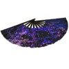H&G Studio Sakura Blossoms Blacklight X-Large Hand Fan - Foldable