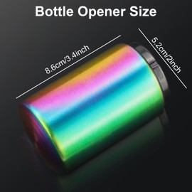 HXMJIED Colorful Bottle Opener, Push Down Bottle Opener, Magnetic Bottle Openers, Automatic Bottle Openers, Bottle Bottle Cap Opener Tool, Stainless Bottle Bottle Opener, for Crown Cap Bottles