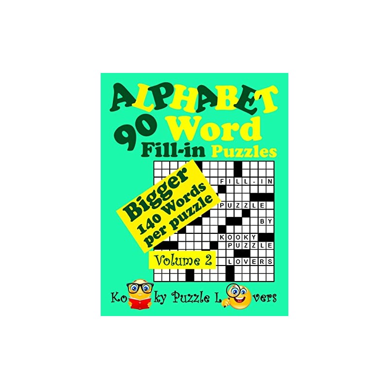 Alphabet Word Fill-In, Volume 2, 90 Puzzles