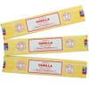 3 X Vanilla Satya Nag Champa Incense Sticks Packs 15g