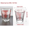 Shot Glass Measuring Cup 3 Ounce/90ML Liquid Heavy High Espresso
